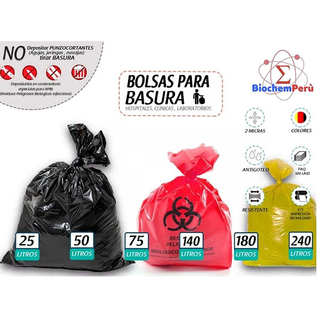 Bolsas para basura - Biochemicals Instruments